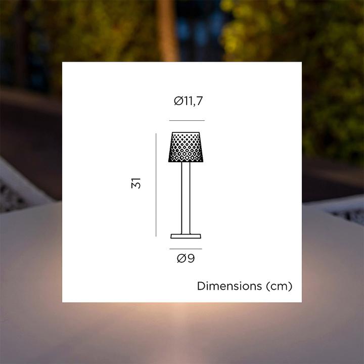 Produktbild Newgarden GRETITA LED Akku-Tischlampe weiss, kabellos mit Touchsteuerung IP44