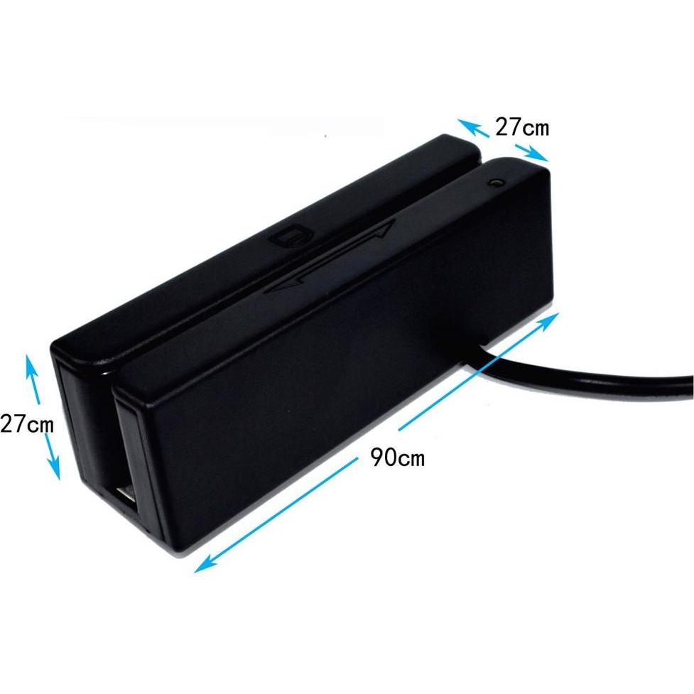 Premier Accesorio Lector Tarjeta Msr-3 Lectura Bidireccional USB (USB 2.0), Lettore di schede di memoria, Nero