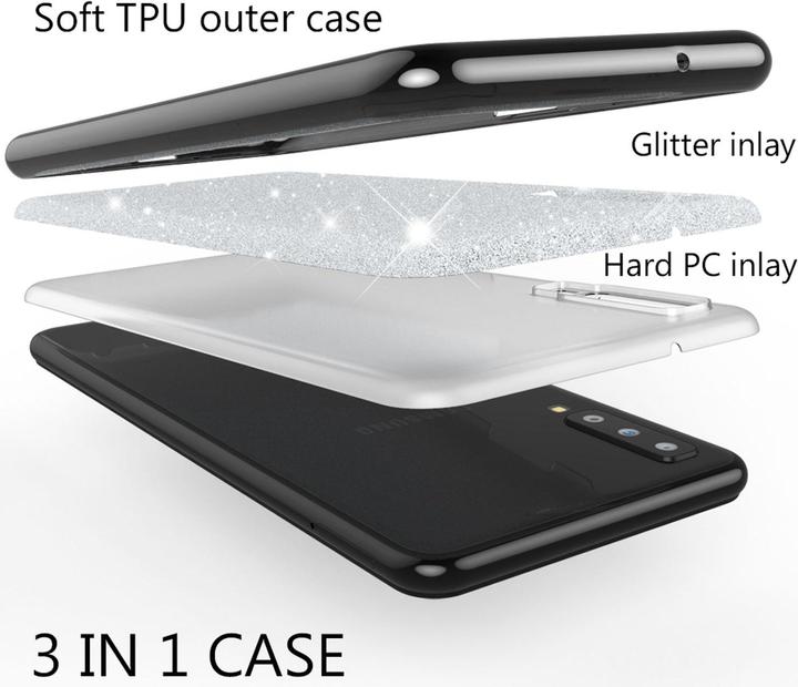 Image du produit Nalia Housse pailletée pour téléphone portable (Samsung Galaxy A7 (2018))
