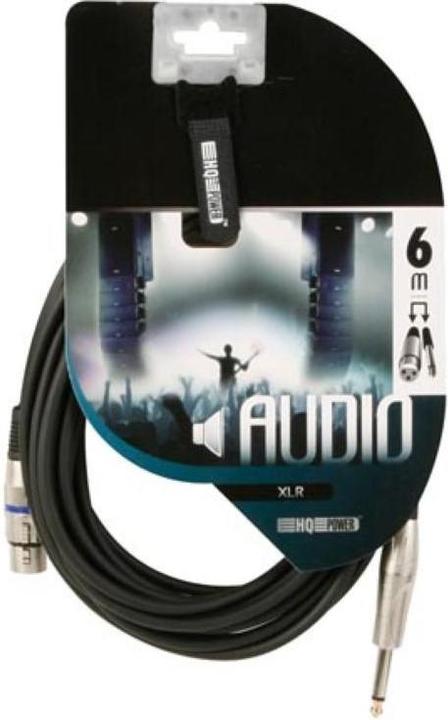 Produktbild HQ Power PAC111 - Professionelles XLR-Audiokabel (6 m, 6.3mm Klinkenkabel, XLR Kabel)