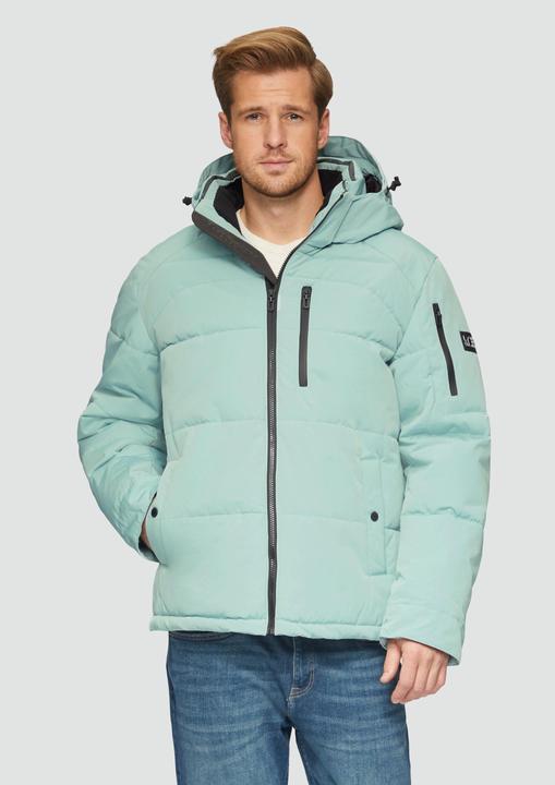 Immagine prodotto S.Oliver Outdoor-Jacke Wasserabweisende Steppjacke mit abnehmbarer Kapuze (L)