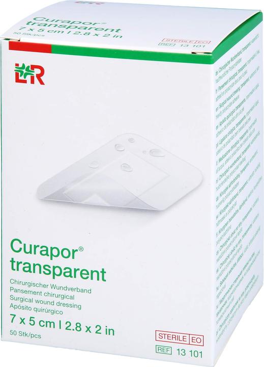 Produktbild Curapor Wundverband 7x5cm transparent (50 x)