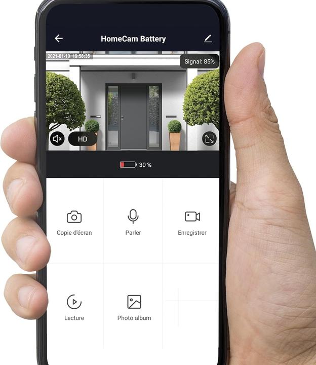 Image du produit Avidsen Caméra de surveillance HOAM AKKU Outdoor WLAN IP 1920 x 1080 pixels (1920 x 1080 Pixels)