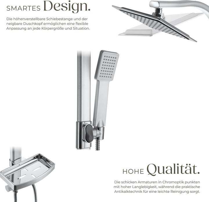 Actual product image tectake Shower system