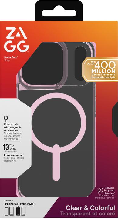 Produktbild Zagg Santa Cruz Snap Apple iPhone 17 Pro Pink Sorbet (Apple iPhone 17 Pro)
