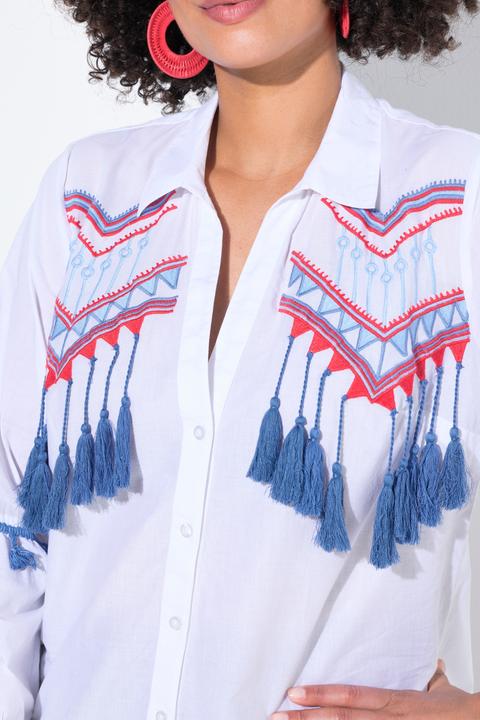 Immagine prodotto Angel of Style Camicia dal taglio svasato con rifiniture e frange (60)