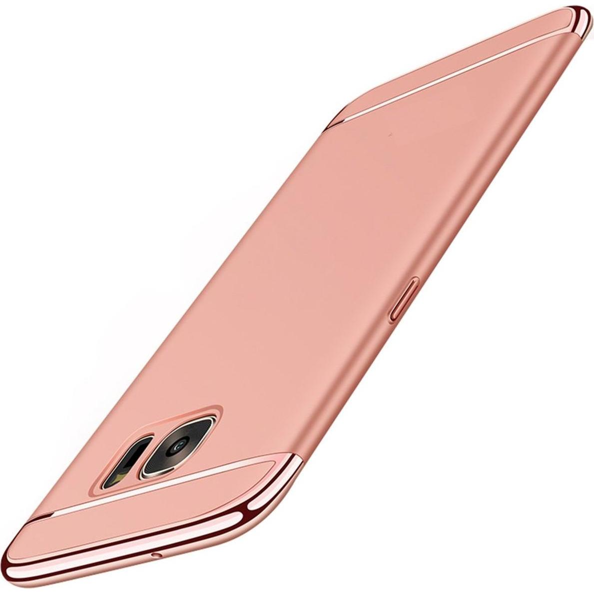 König Design Handy Hülle Schutz Case für Samsung Galaxy S6 Bumper 3 in 1 Cover Rose Gold Neu (Samsung Galaxy S6), Smartp...