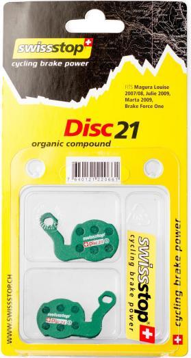 Actual product image swissstop Disc 21 (Brake Force One, Magura, Organic (Resin))