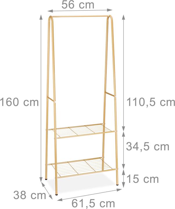 Actual product image Relaxdays Coat rack