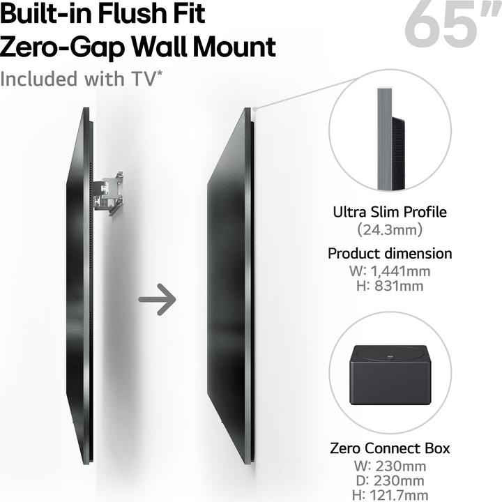 Produktbild LG OLED65M59LA.AEU (65", M5, OLED, 4K, 2025)