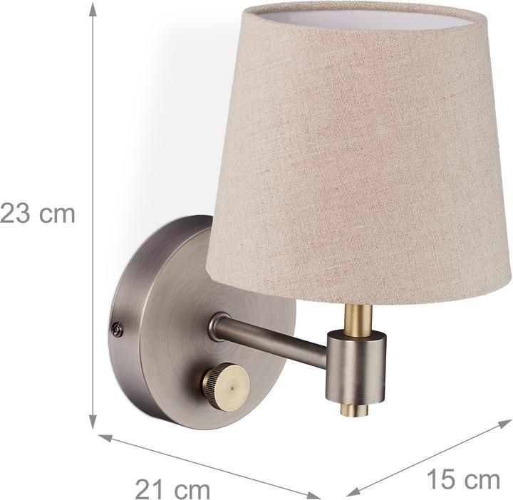 Produktbild Relaxdays Wandlampe (E14)