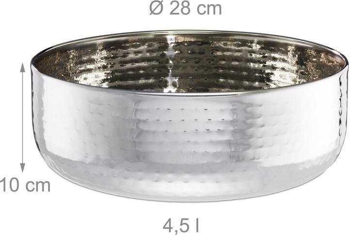 Immagine prodotto Relaxdays Set insalatiera con posate (28 cm, 4.50 l, 1x)