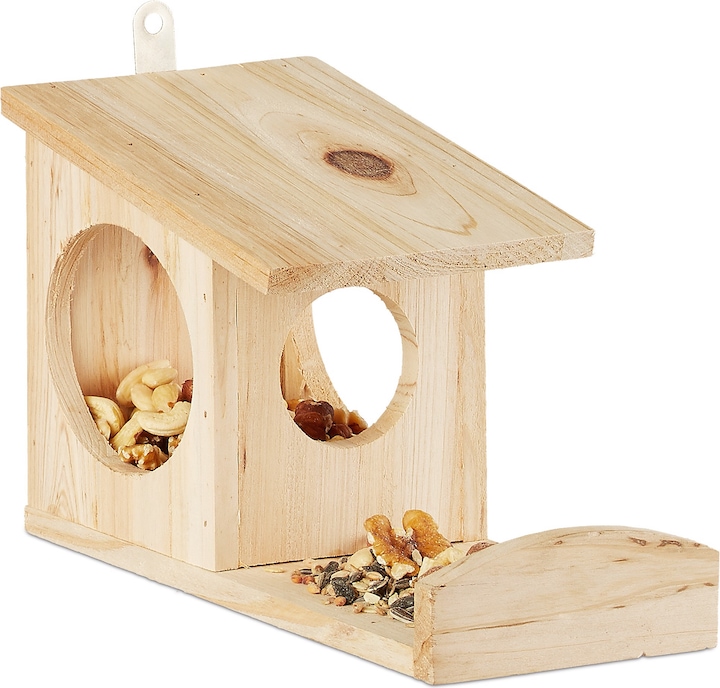 Actual product image Relaxdays Hanging Squirrel Feeder