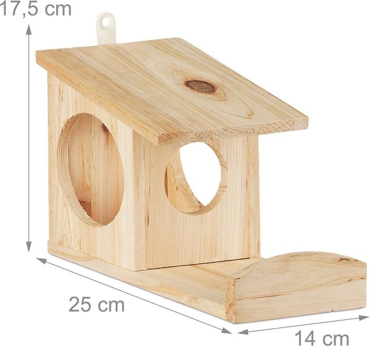 Actual product image Relaxdays Hanging Squirrel Feeder