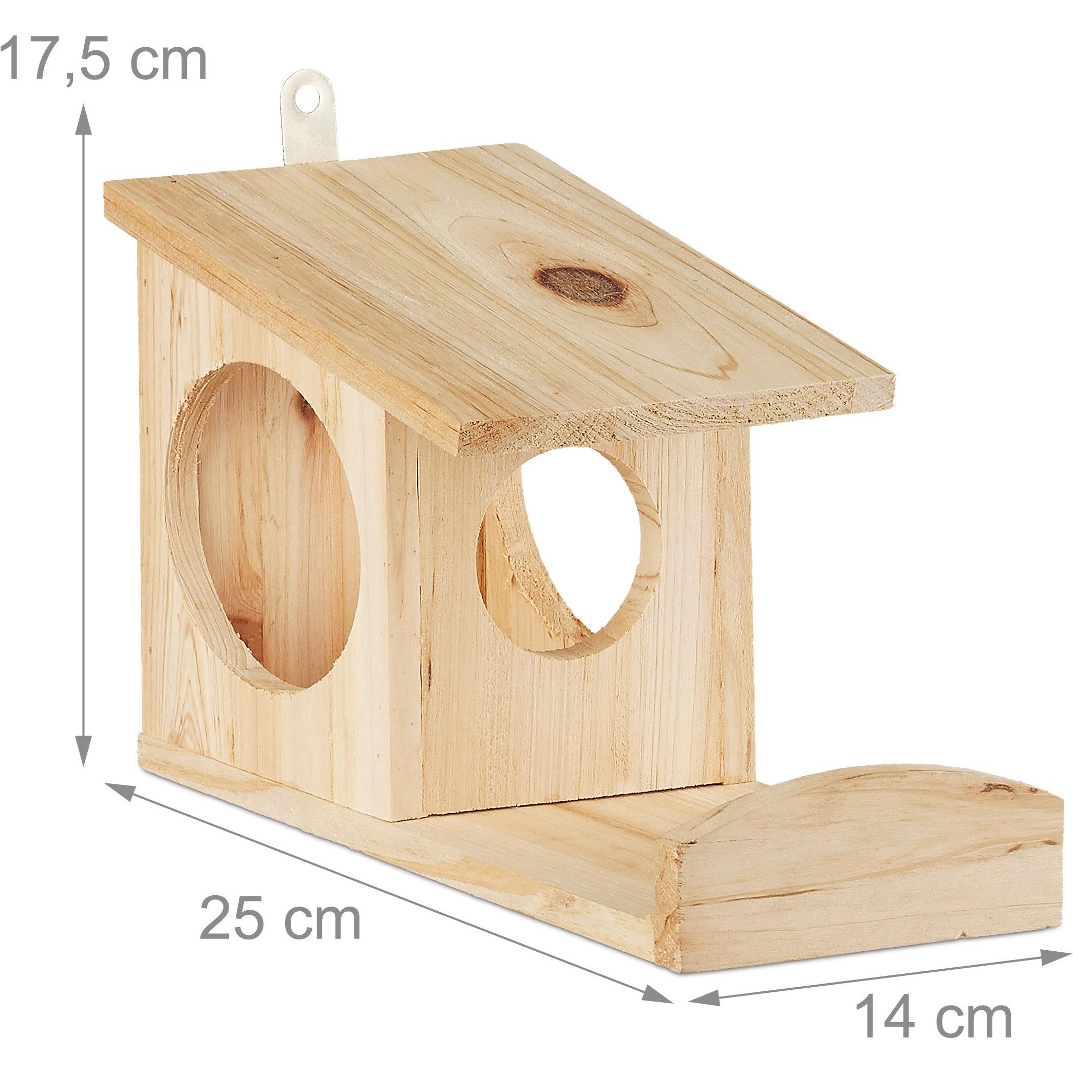 Thumbnail - Relaxdays Eichhörnchen Futterhaus, Vogelhaus