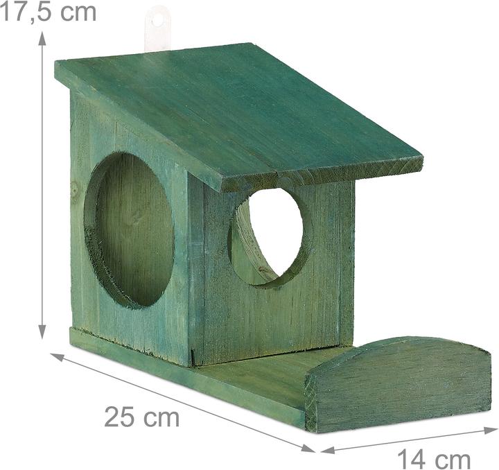 Produktbild Relaxdays Eichhörnchen Futterhaus