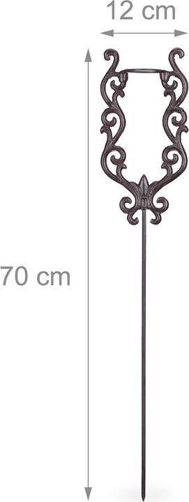 Actual product image Relaxdays Rain Gauge Vintage