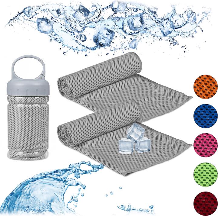 Immagine prodotto Relaxdays Asciugamano Rinfrescante, Set da 2