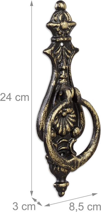 Actual product image Relaxdays Door Knocker, Antique Style