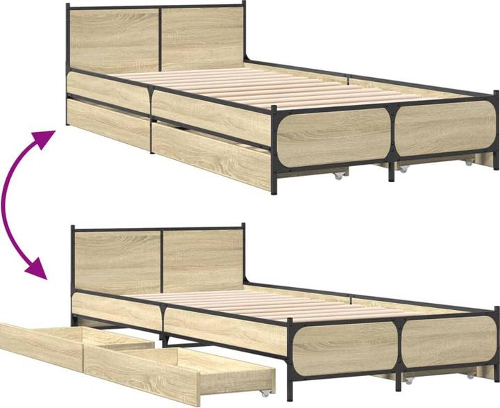 Image du produit vidaXL Bettgestell (75 x 190 cm)