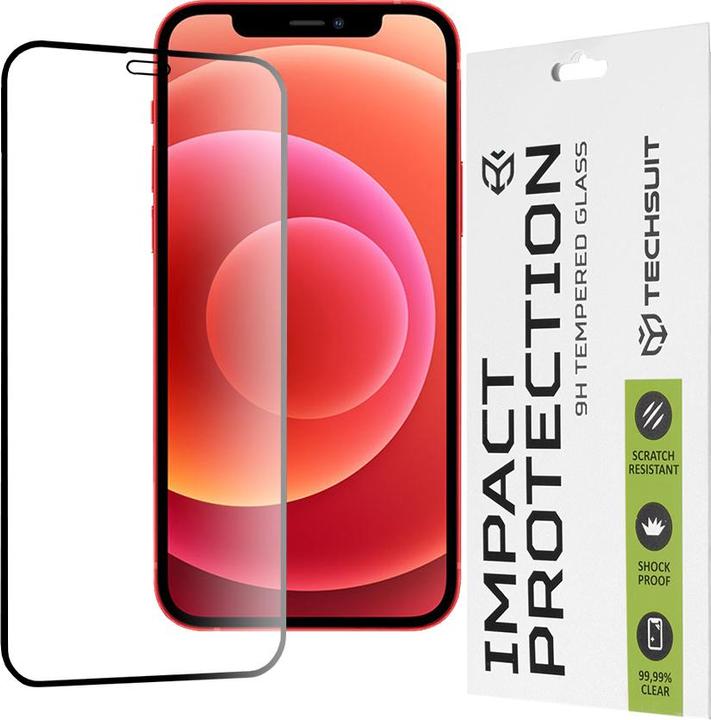 Produktbild Techsuit - 111D Full Cover / Full Glue Glass - iPhone 12 mini - Black (Apple iPhone 12 mini)