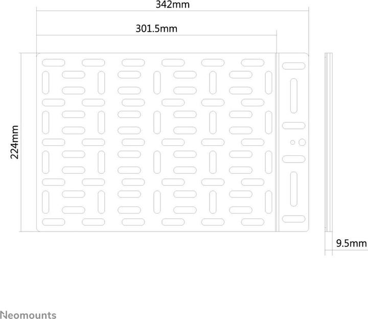 Actual product image Neomounts Media player Mount for mounting on wall, VESA or TV bracket Black