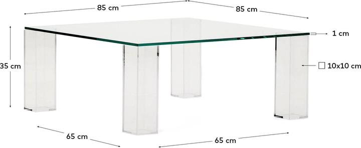 Immagine prodotto Kave Home Adularia (85 x 85 x 35 cm)