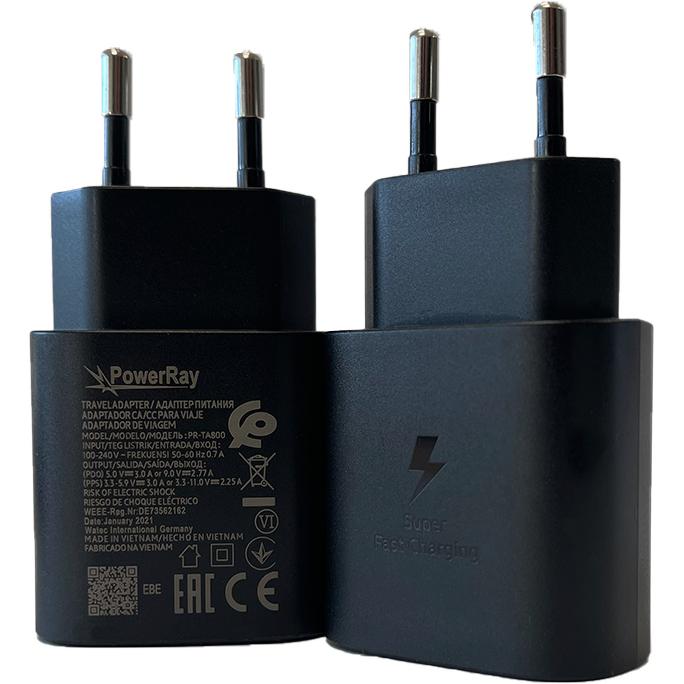 PowerRay Schnellladegerät (18 W), USB Ladegerät, Schwarz