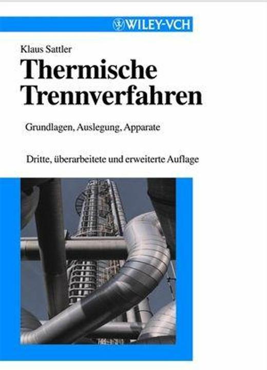 Produktbild Thermische Trennverfahren (Deutsch, Klaus Sattler, 2001)