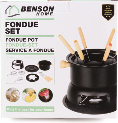 Produktbild Benson Fonduetopf Fondue Set (Käsefondue, Fondue Bourguignonne, Fondue Chinoise, Schokoladenfondue)