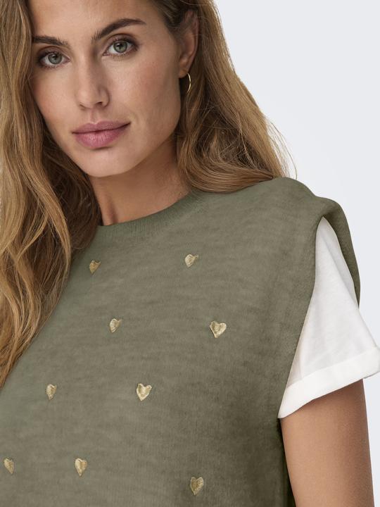 Produktbild Only Pullover mit rundem Ausschnitt und kurzen Ärmeln (S)