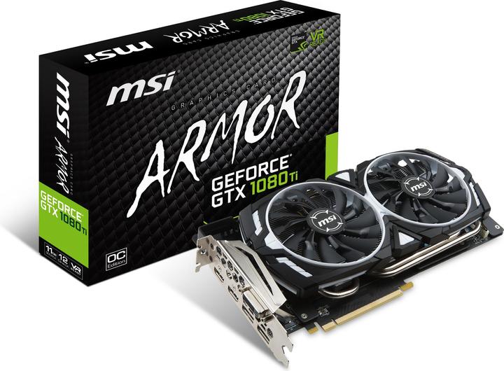 Image du produit MSI GeForce GTX 1080 Ti ARMOR OC (11 Go)