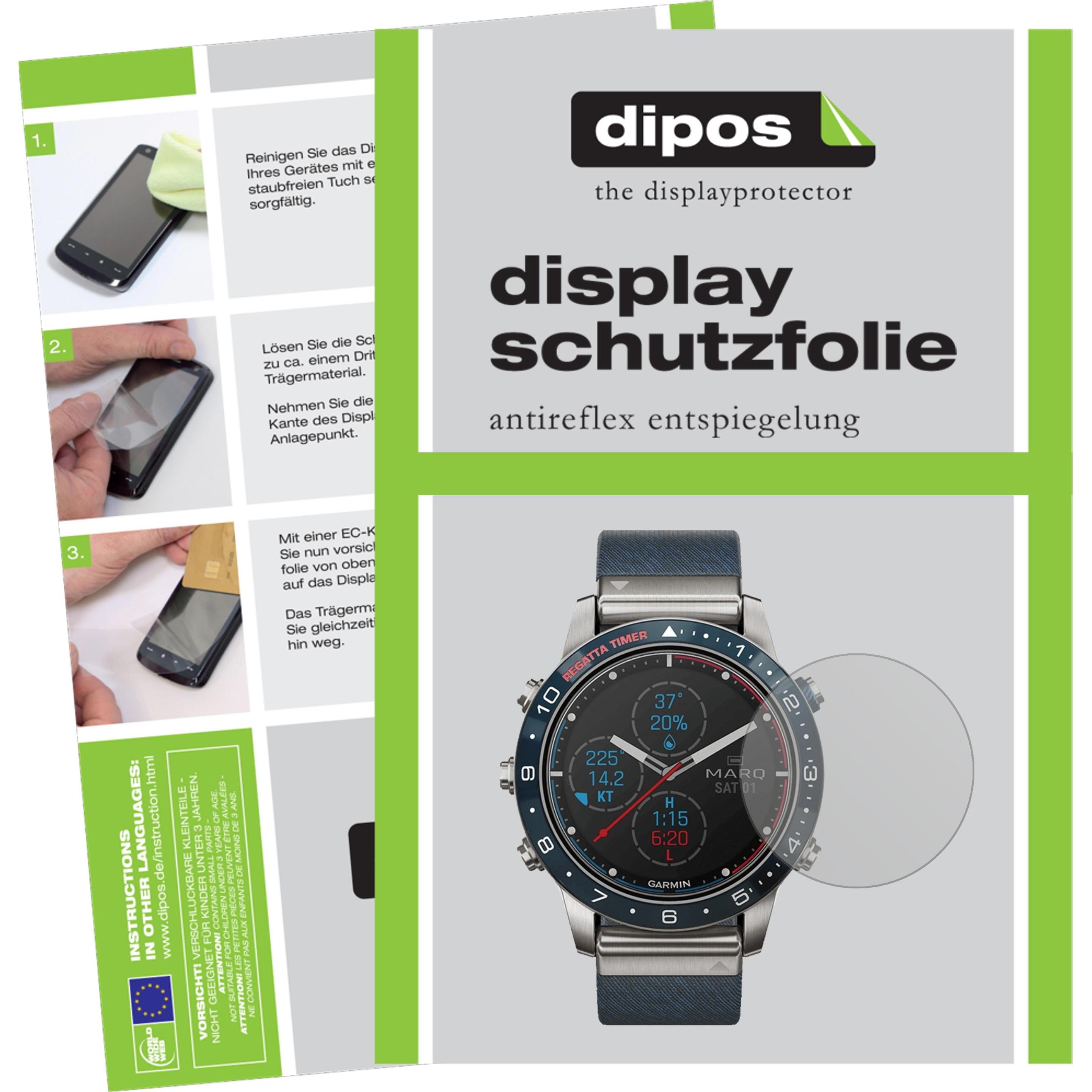 Dipos Displayschutzfolie Antireflex, Smartwatch Schutzfolie, Transparent