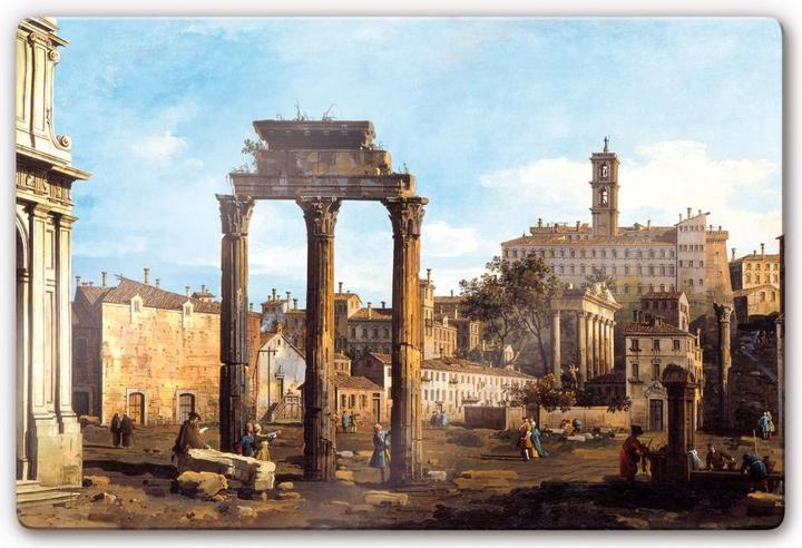 Image du produit Trenddeko Canaletto - Forum avec temple de Castor et Pollux (60 x 40 cm)