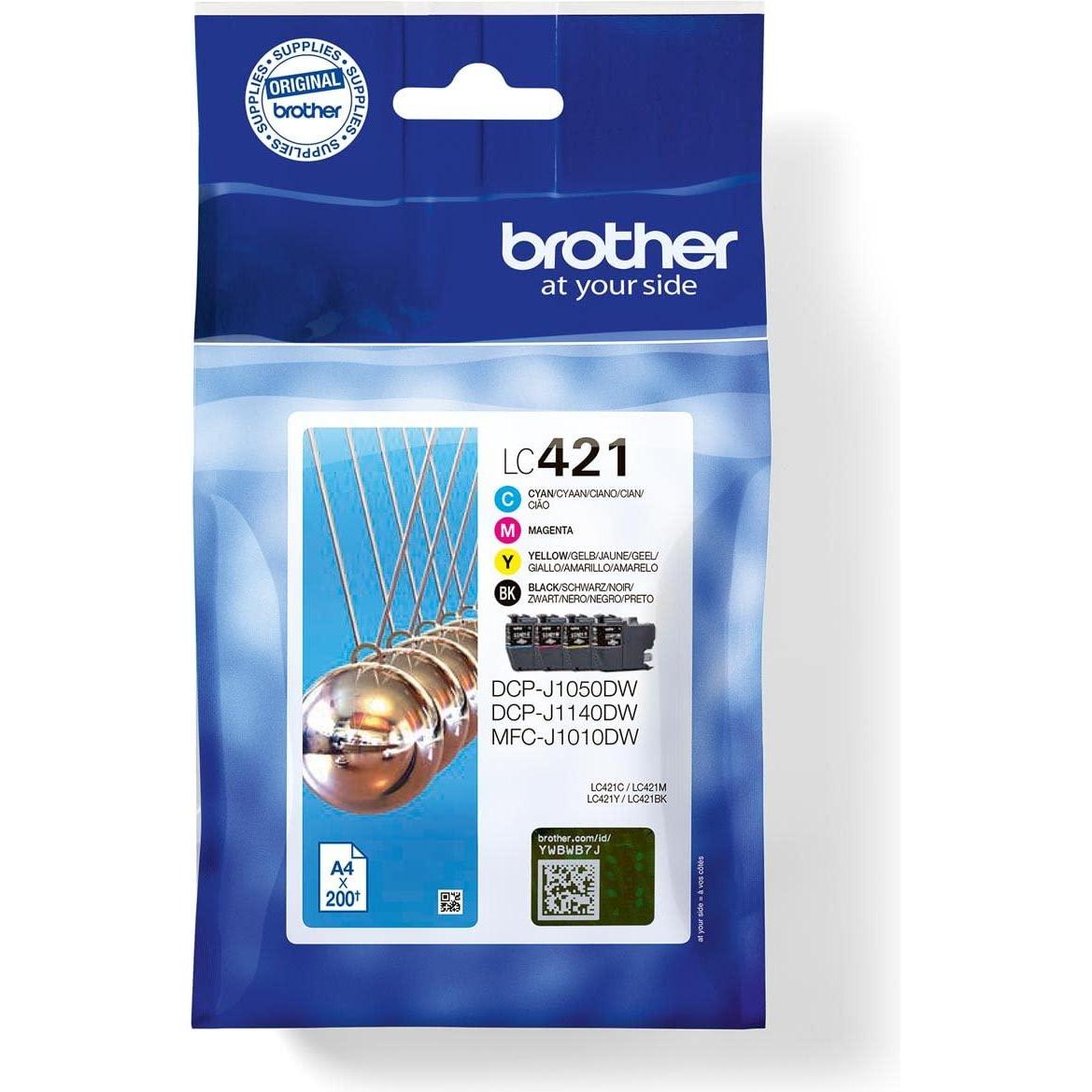 Brother, Druckerpatrone, LC421 Value Pack (M, C, Y, BK)