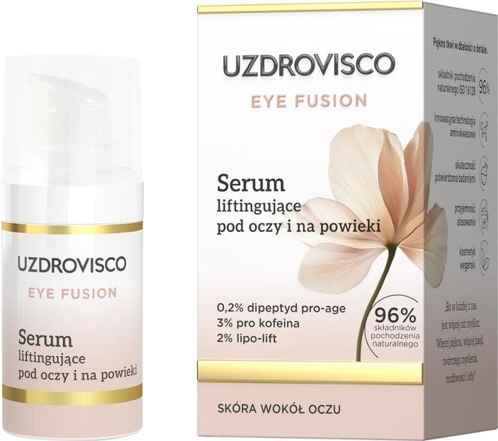 Uzdrovisco Eye Fusion Lifting Serum For Under Eyes And Eyelids 15ml (Augenpflege Serum, 15 ml, Tag + Nacht)