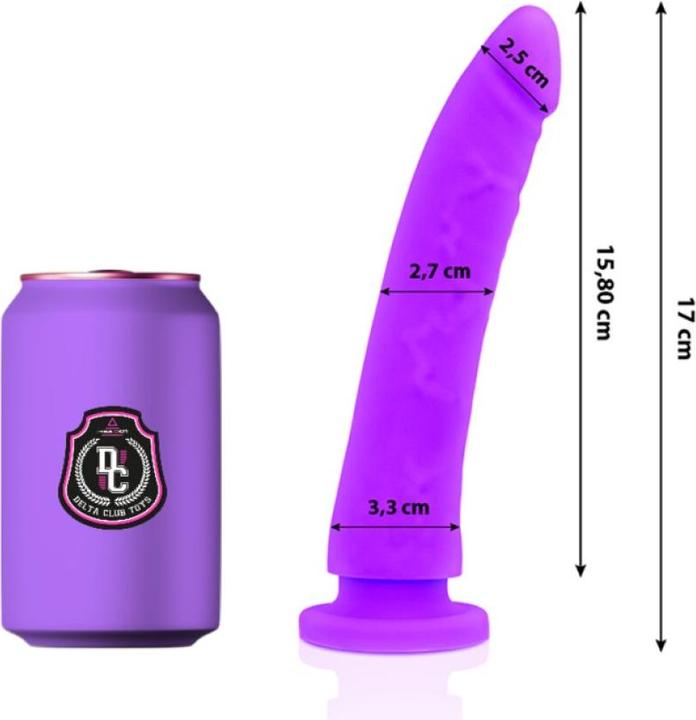 Image du produit Delta Club Toys Dildo Lila Silicona Medica 17 X 3 cm