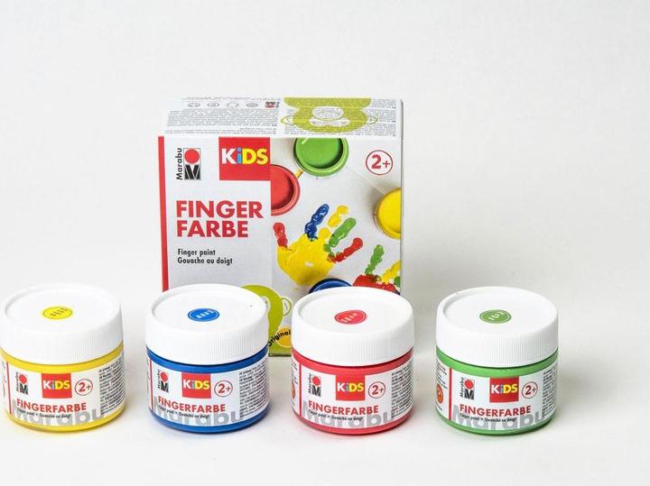 Actual product image Marabu Finger paint (Yellow, Red, Blue, Green, 100 ml)