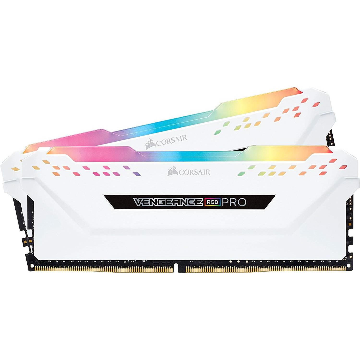 Corsair Vengeance RGB Pro (2 x 8GB, 3600 MHz, DDR4-RAM, DIMM), RAM, Weiss