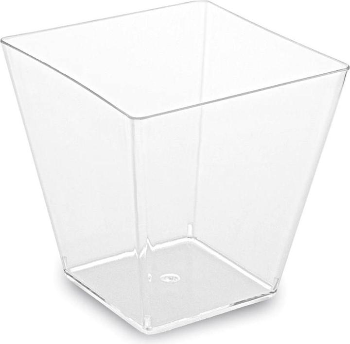 Produktbild Wimex.eu 1000x Fingerfood-Becher (PS) eckig glasklar 59 x 59 x 54 mm 100ml - 20x50 Stück (20 x)
