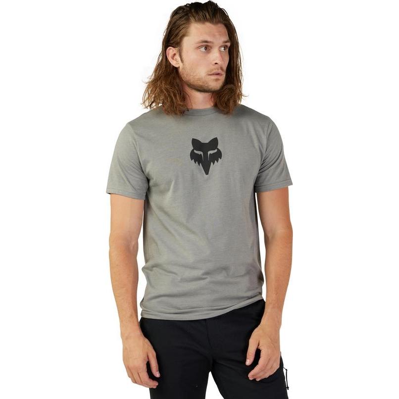 Thumbnail - Fox, Herren, Shirt, Tee 23 F-Head Ss Prem Grey M, Grau, (M)