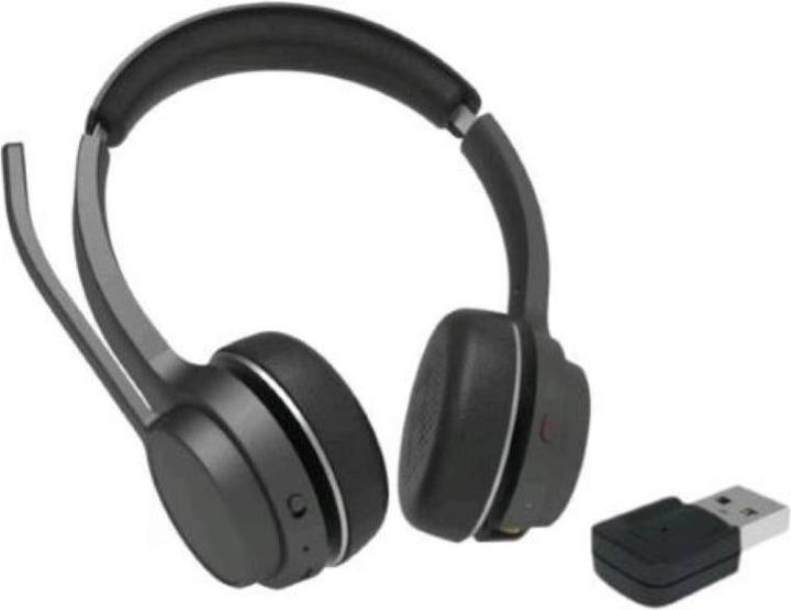 Produktbild Conceptronic Headset Wireless Bluetooth mit Ladest.+ Ada. sw (Kabelgebunden, Kabellos, USB-C)