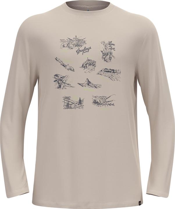 Actual product image Odlo T-shirt crew neck l/s MERINO 200 TOURIST (XL)