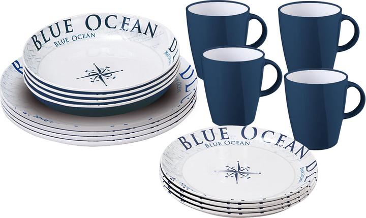 Blue, White