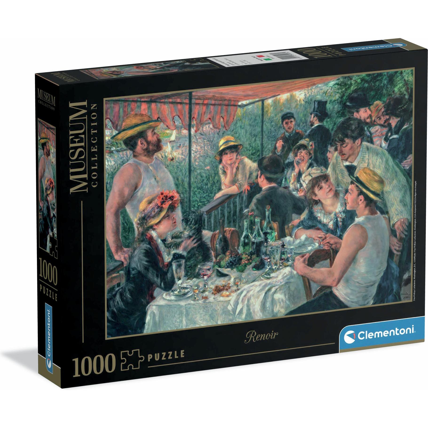 Clementoni Multicolore Puzzle 1000 Museum Renoir, Pranzo In Barca (1000 Pezzi)