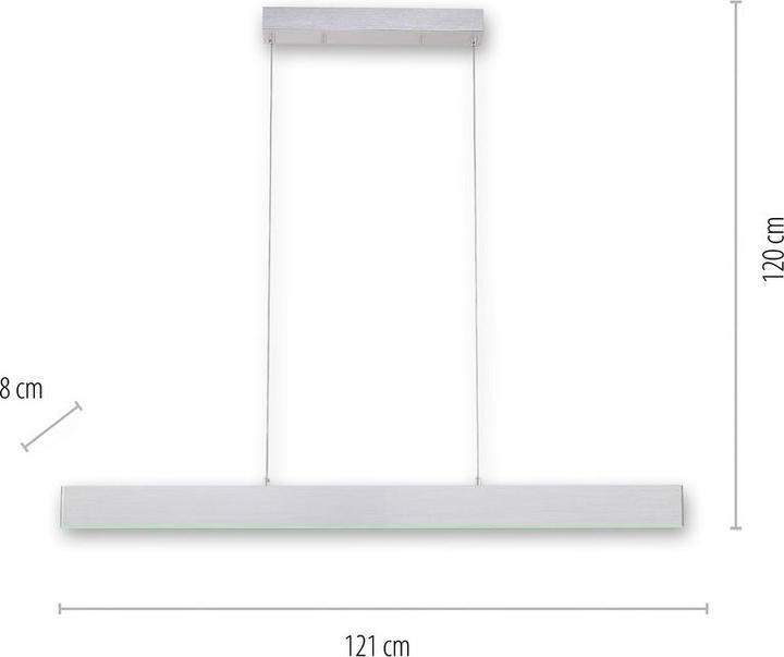 Actual product image Just Light LED Pendellampe LOLAsmart-NILA Steuerbar über APP, Fernbedienung RGB+tunable white (3360 lm)