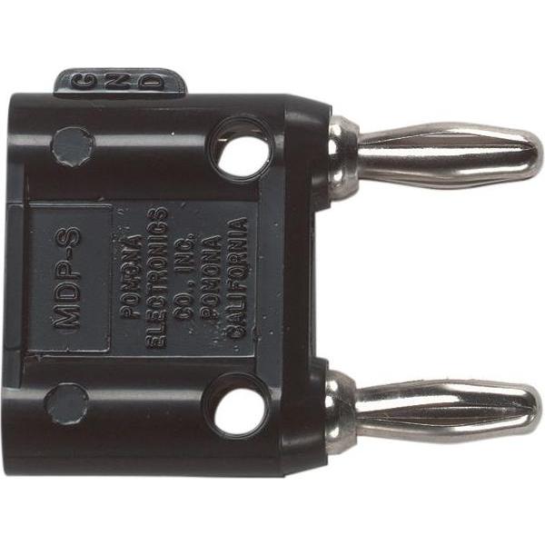 Pomona Kurzschlussbügel Doppelbananenstecker, Schwarz, Vernickelt, 70V, 15A (Adapter), Messtechnik, Schwarz