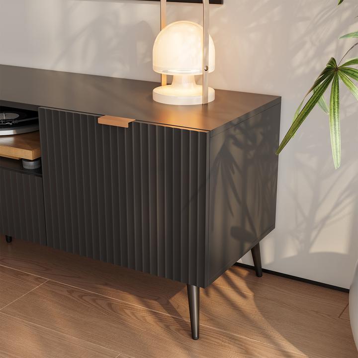 Produktbild En.Casa Fernsehschrank Nand 160x40x51 cm Schwarz (160 x 40 x 51 cm)