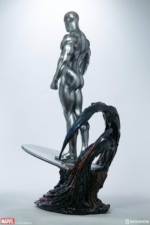 Actual product image Sideshow Marvel statuette Silver Surfer 65 cm