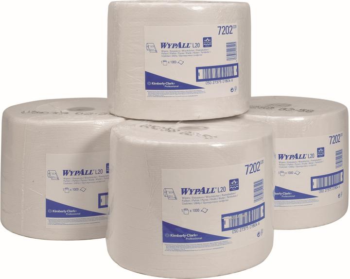 Actual product image Wypall Wipe L-10 EXTRA + large roll, made of Airflex material, 1000 cloths, 1-ply (1x)